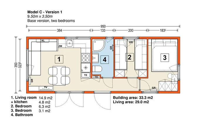 Mobil-home C 29 m² – Conforto e Funcionalidade em Cada Detalhe - Imagen 8