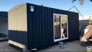Casa prefabricada estilo retro de 18 m² con dormitorio y baño, Lista para usar