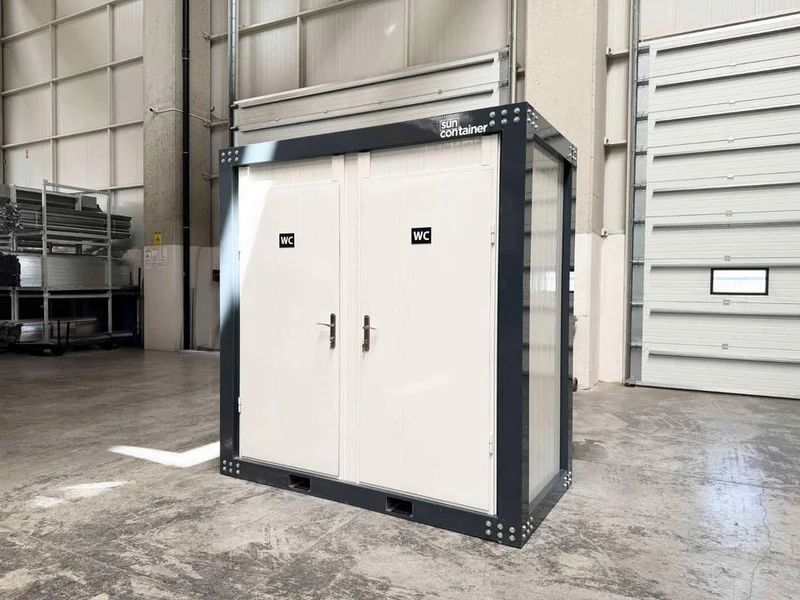 Contenedor sanitario doble con wc (240x120m)nuevo