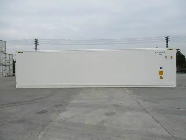 Nuevo contenedor refrigerado de 40 pies de altura.