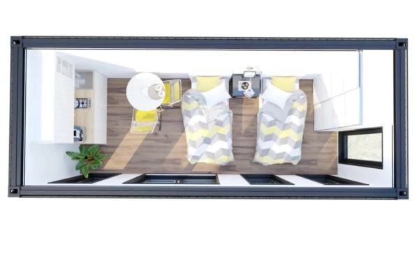V4″ 6x2m contêiner casa de jardim - Imagen 3